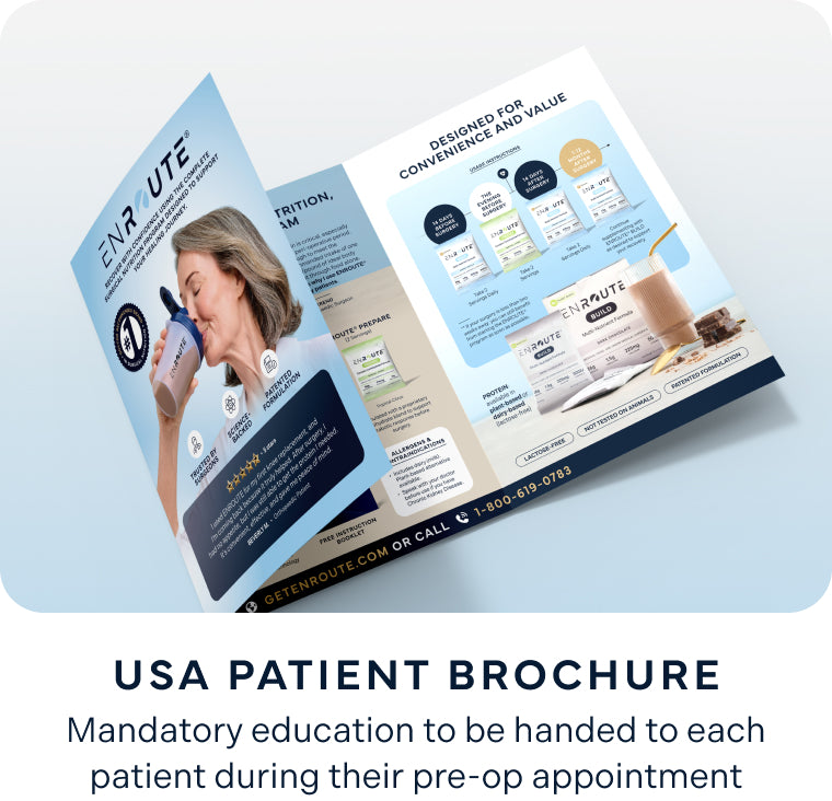 ENROUTE® USA patient brochure for pre-op surgical nutrition education.